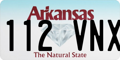 AR license plate 112VNX
