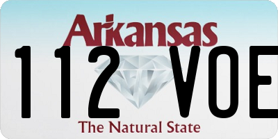 AR license plate 112VOE