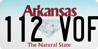 AR license plate 112VOF
