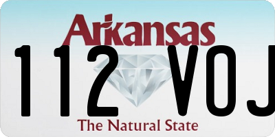 AR license plate 112VOJ