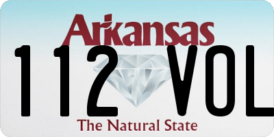AR license plate 112VOL