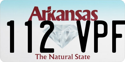 AR license plate 112VPF