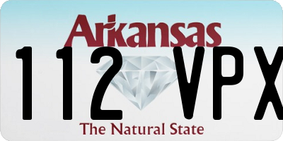 AR license plate 112VPX