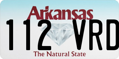 AR license plate 112VRD