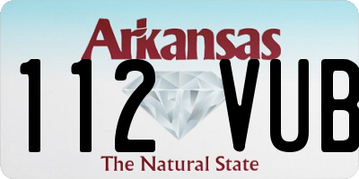 AR license plate 112VUB