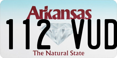 AR license plate 112VUD