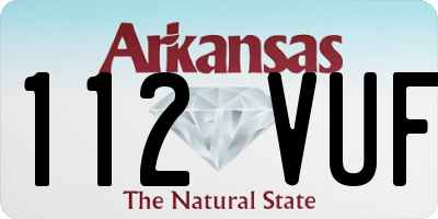 AR license plate 112VUF