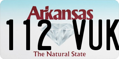AR license plate 112VUK