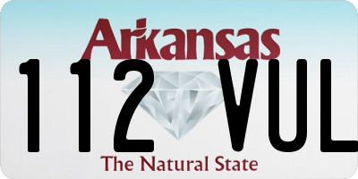 AR license plate 112VUL