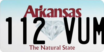 AR license plate 112VUM