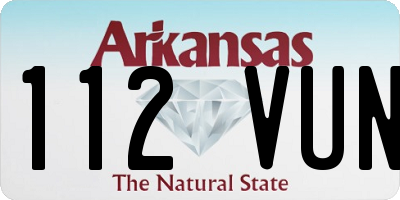 AR license plate 112VUN
