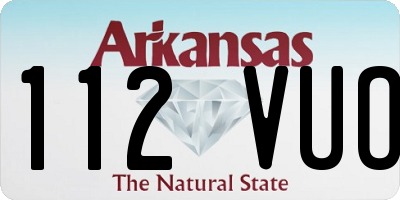 AR license plate 112VUO