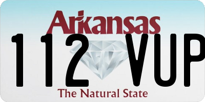 AR license plate 112VUP