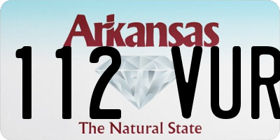 AR license plate 112VUR