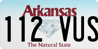 AR license plate 112VUS