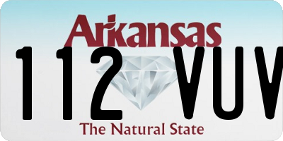 AR license plate 112VUV