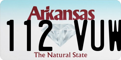 AR license plate 112VUW