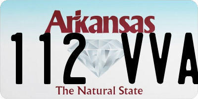 AR license plate 112VVA