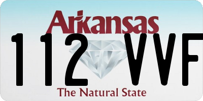 AR license plate 112VVF
