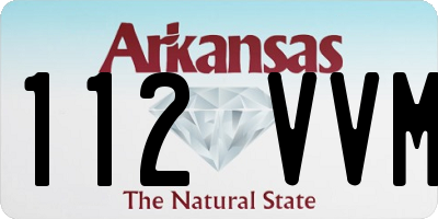 AR license plate 112VVM