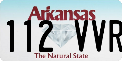 AR license plate 112VVR