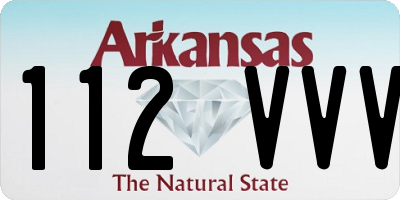 AR license plate 112VVV