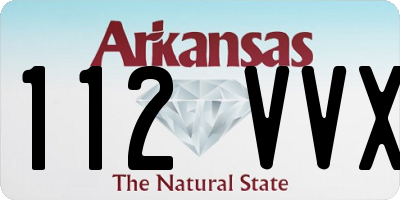 AR license plate 112VVX