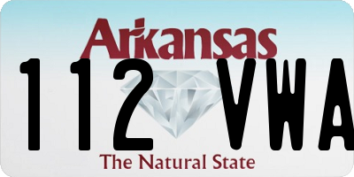 AR license plate 112VWA