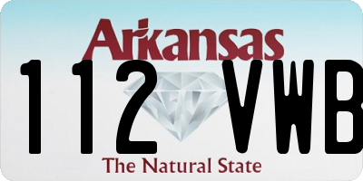 AR license plate 112VWB