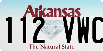 AR license plate 112VWC