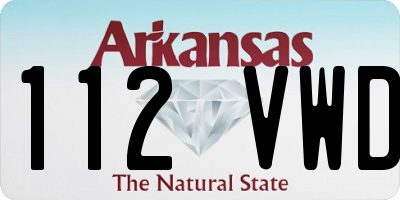 AR license plate 112VWD
