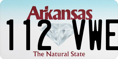 AR license plate 112VWE