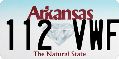 AR license plate 112VWF