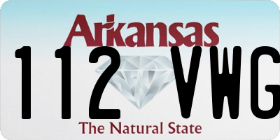 AR license plate 112VWG