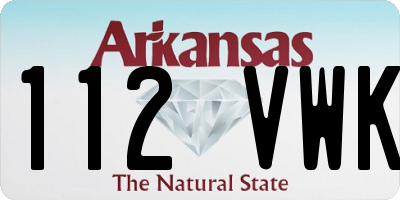 AR license plate 112VWK
