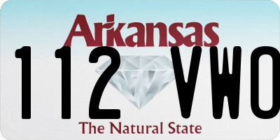 AR license plate 112VWO