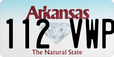 AR license plate 112VWP