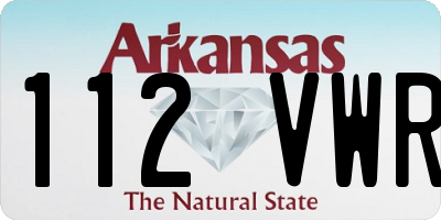 AR license plate 112VWR