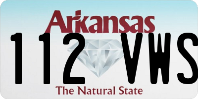AR license plate 112VWS