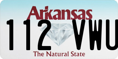 AR license plate 112VWU