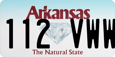 AR license plate 112VWW