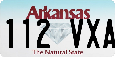 AR license plate 112VXA
