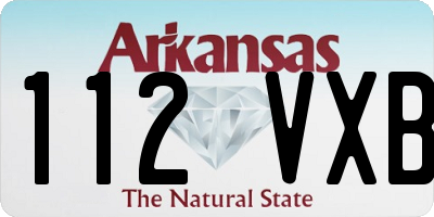 AR license plate 112VXB