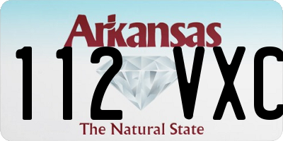 AR license plate 112VXC