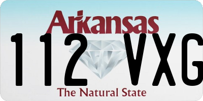 AR license plate 112VXG