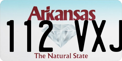 AR license plate 112VXJ