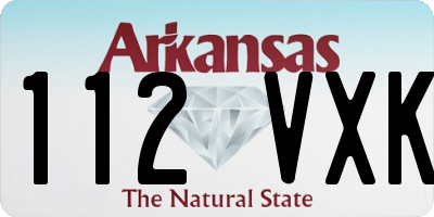 AR license plate 112VXK