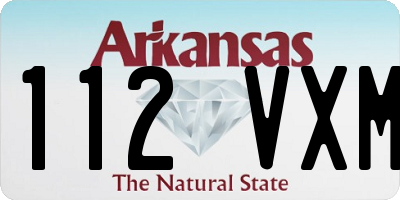 AR license plate 112VXM