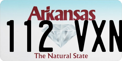 AR license plate 112VXN