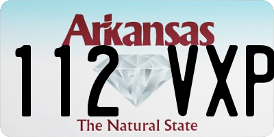 AR license plate 112VXP